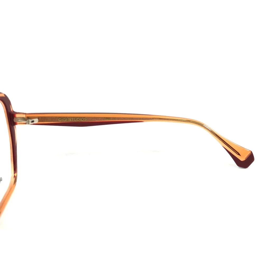 Gigi Studios Eyeglasses Frames ACID 6940/9 Clear Orange Butterfly 53-19-140